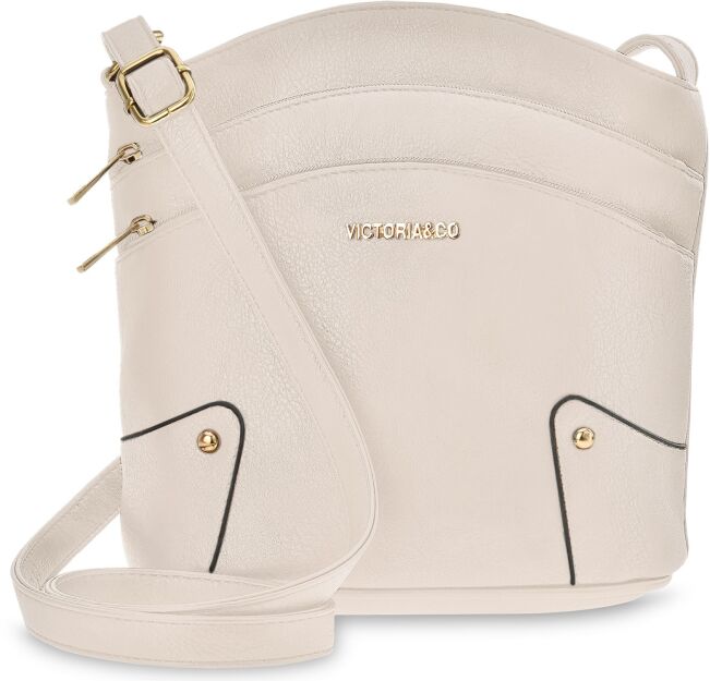 Victoria&co objemná městská crossbody dámská taška s kapsami na zip taška na rameno