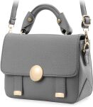 Elegantní dámská kabelka malá aktovka listonoška - šedá - 2