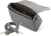 Elegantní dámská kabelka malá aktovka listonoška - šedá - 4