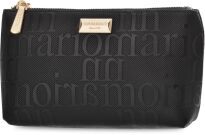 Elegantní kosmetická taštička malá dámská Monnari organizér do kabelky na zip - černá - 2