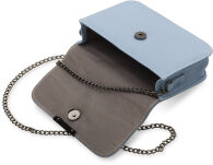 Roztomilá crossbody kabelka s klopou na řetízku a kovovým zdobením - růžová - 5