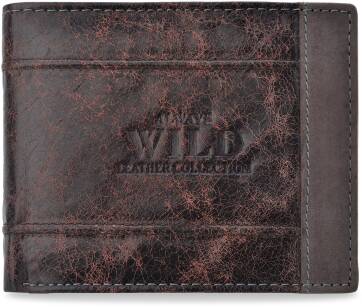 Kožená horizontální pánská peněženka v originálním odstínu always wild - hnědá