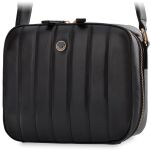 Monnari dámská taška prošívaná kabelka listonoška kufřík s aztéckým páskem - černá - 4