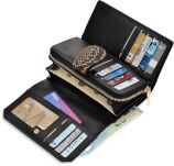 Dámská peněženka s klopou Monnari portmone na zip a patent lakovaná exkluzivní - béžová - 2