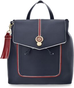 Monnari elegantní dámský batoh se stahovacím popruhem městský batůžek - tmavě modrý