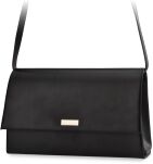 Dámské elegantní společenské psaníčko crossbody - matné černé - 2