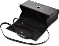 Dámské elegantní společenské psaníčko crossbody - matné černé - 3