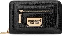 Monnari klasická dámská lakovaná peněženka velká prostorná na zip - černá - 4