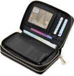 Monnari klasická dámská lakovaná peněženka velká prostorná na zip - černá - 2