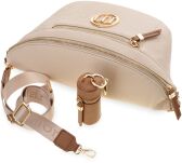 Elegantní dámská crossbody kabelka / ledvinka Monnari s pouzdrem – béžová - 3