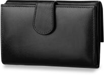 Elegantní dámská kožená peněženka a-art černá - 2