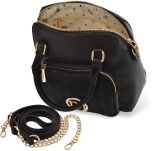 MONNARI 2 v 1 elegantní dámská kabelka společenský batoh městský batoh taška postbag - černá - 4