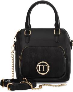 MONNARI 2 v 1 elegantní dámská kabelka společenský batoh městský batoh taška postbag - černá