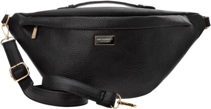 Velká dámská ledvinka elegantní klasická crossbody kabelka - černá