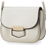 Elegantní dámská kabelka listonoška zpevněná bílá - 2