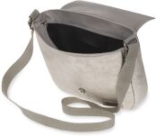 Dámská praktická kabelka listonoška taška – stříbrná - 4