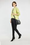 Monnari dámská taška s klopou velká kabelka crossbody s dlouhým páskem - černá - 3
