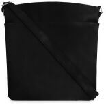 Klasická dámská kabelka univerzální městská crossbody s kapsami - černá - 3