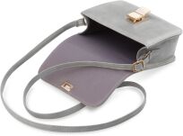 Klasická dámská kabelka listonoška na rameno - šedá - 3