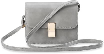 Klasická dámská kabelka listonoška na rameno - šedá