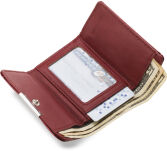 Malá elegantní portmonka lakovaná dámská peněženka - 4