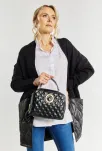Monnari prošívaná dámská kabelka elegantní kufr kabelka postbag - černá - 5