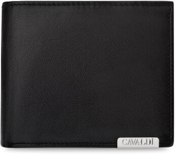 4U Cavaldi malá klasická kožená pánská rozšiřitelná peněženka slick horizontální měkká kůže RFID - černá