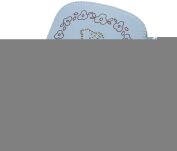 Dámská listonoška kabelka s klopou s ozdobnými cvočky modrá - 4