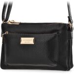 Tříkomorová dámská kabelka Monnari crossbody přes rameno listovka - černá - 2