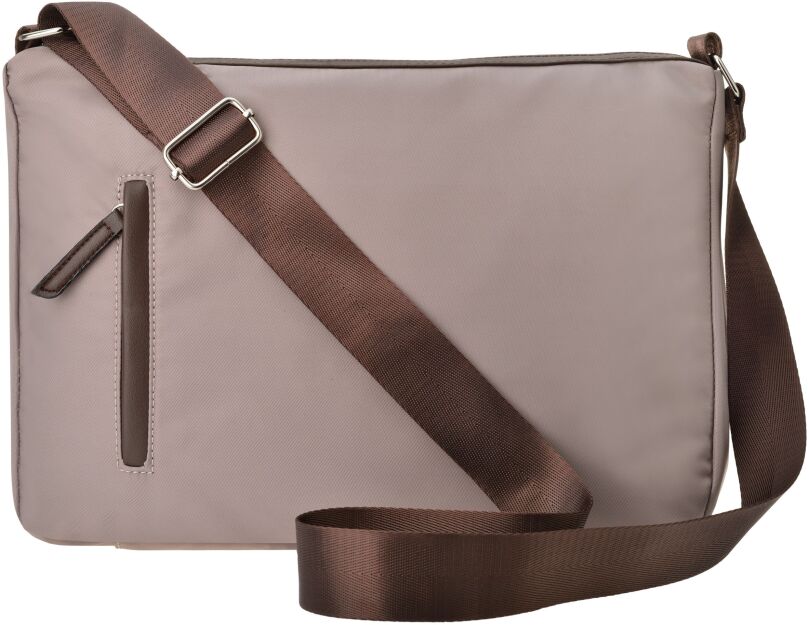 Dámská kabelka crossbody velká lehká taška přes rameno s nastavitelným popruhem - béžová