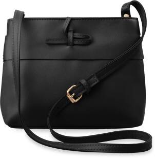 Malá klasická dámská kabelka listonoška - černá 