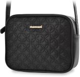 Dámská pikovaná kabelka listonoška monnari s jedinečným detailem - černá - 2