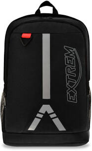 Velký robustní školní sportovní batoh na notebook výletní taška street extreme pro práci školní výlet - černý