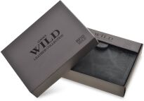 Prostorná pánská peněženka always wild robustní kožená skládací proti krádeži  - grafitová - 3