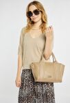Monnari Premium Collection dámská kabelka na každý den kufříková shopper tote bag - béžová - 5
