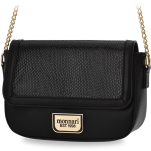 Monnari prostorná elegantní kabelka přes rameno s lakovanou klopou kabelka přes rameno s řetízkem - černá - 2