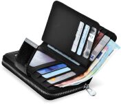 Dámská kožená peněženka jennifer jones lakovaná peněženka - černá - 4