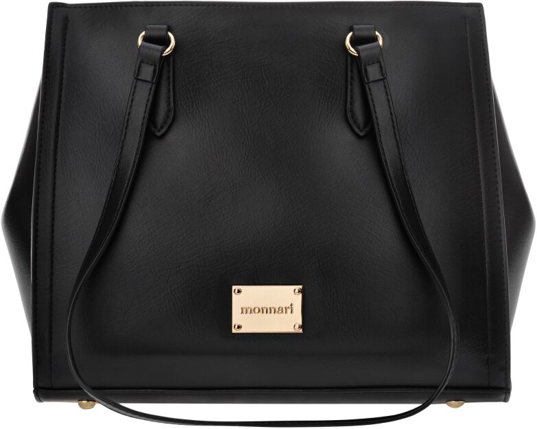 Monnari velká dámská taška shopper kufřík na rameno 3 komory - černá