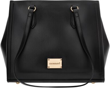 Monnari velká dámská taška shopper kufřík na rameno 3 komory - černá