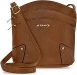 Prostorná městská dámská crossbody kabelka s kapsami – růžová - 7