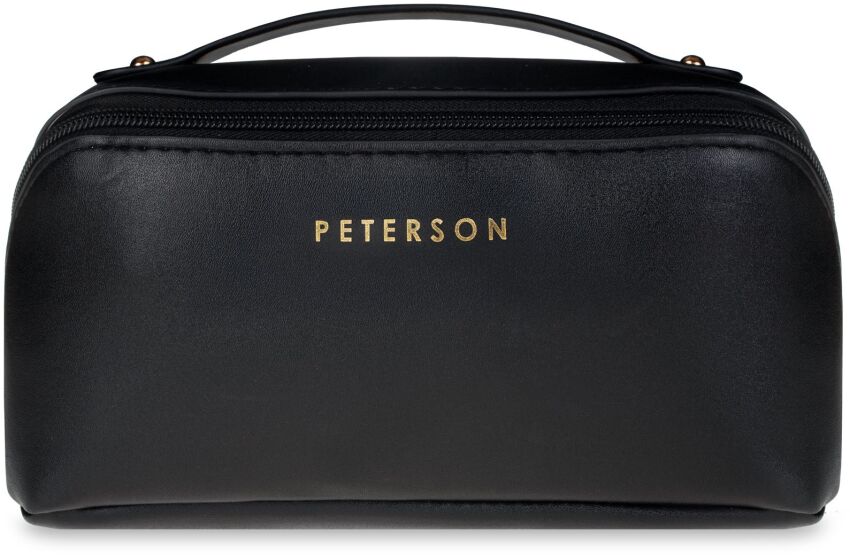 PETERSON objemná elegantní cestovní kosmetická taštička - černá