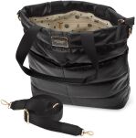 Prošívaná dámská taška monnari měkká sportovní taška velká prostorní taška typu shopper na rameno + organizér - černá - 4