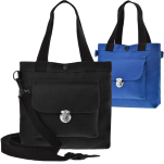 Látková plátěná taška eko městská listonoška shopperka do ruky i přes rameno - 2