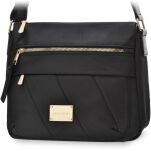 Monnari textilní taška na každý den kabelka přes rameno crossbody - černá - 4