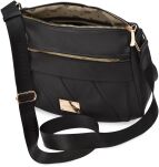 Monnari textilní taška na každý den kabelka přes rameno crossbody - černá - 3