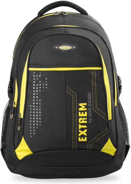 Pánský batoh do školy na výlet bag street černá - žlutá