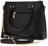 Monnari velká dámská kabelka aktovka shopper bag s reliéfní texturou kůže - černá - 3