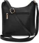 Monnari kabelka na popruhu listonoška malá klasická městská crossbody - černá - 3
