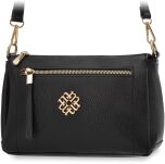 Monnari crossbody kabelka s logem malá poštovní taška klasická elegantní - černá - 5