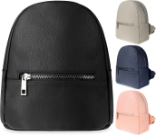 Klasický baťůžek dámský malý šikovný batoj městský s kapskou na zip - 2